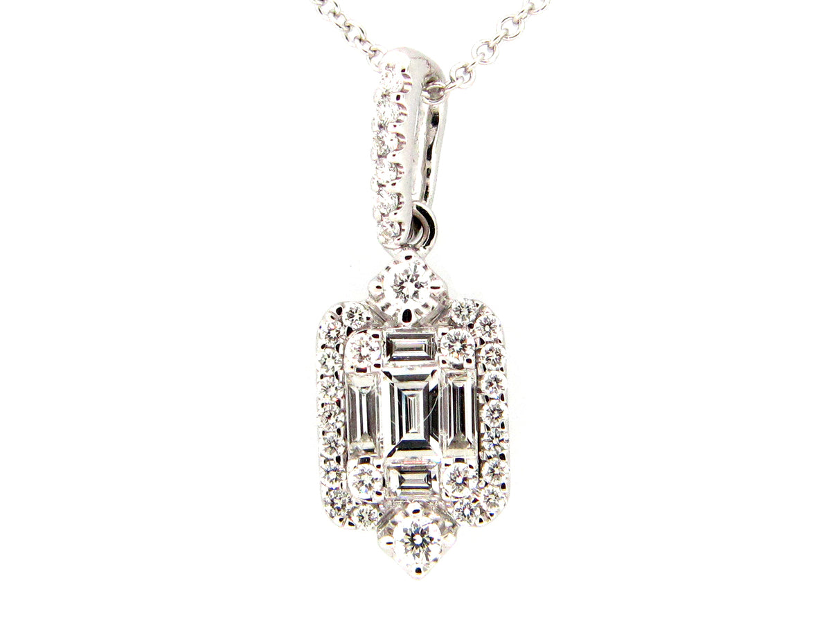 DIAMOND PENDANT, 18KW (N)