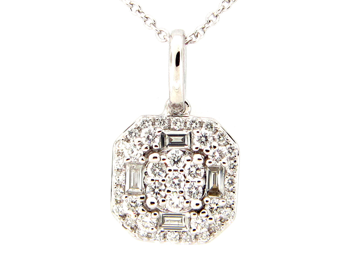 DIAMOND PENDANT, 14KW (N)