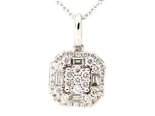 DIAMOND PENDANT, 14KW (N)