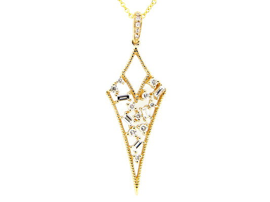 DIAMOND PENDANT, 14KY (N)