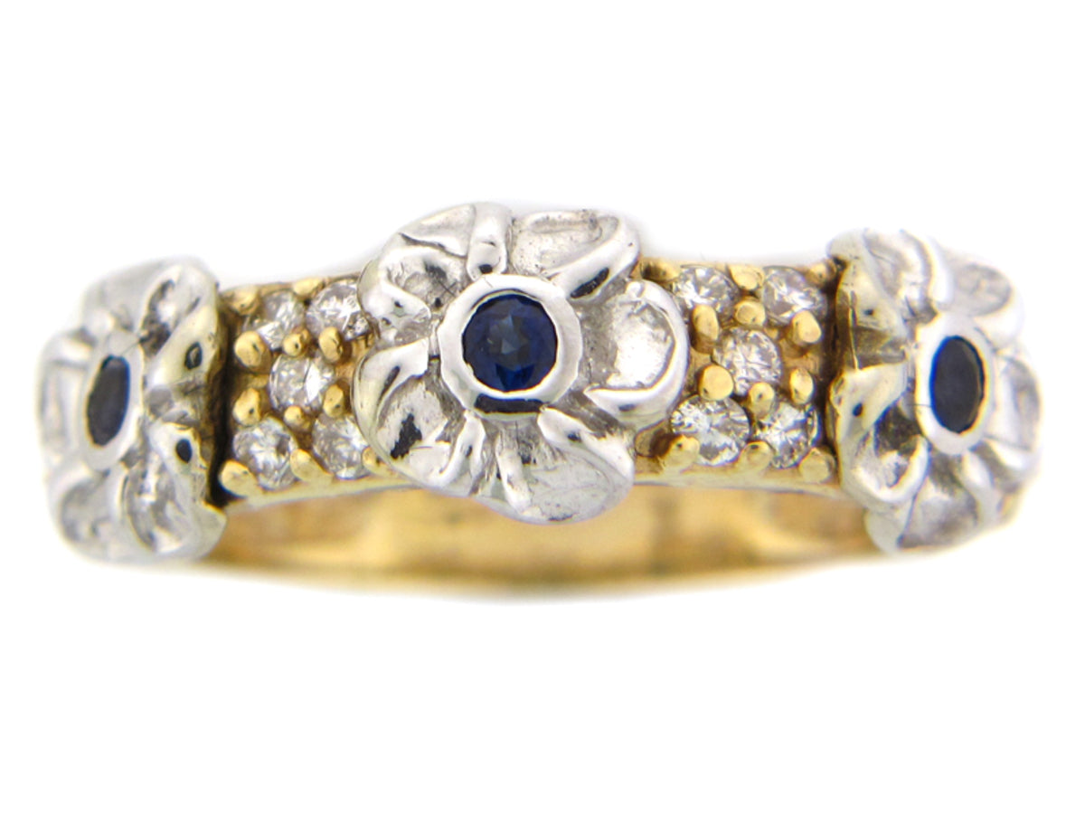 SA & DI RING, 14KT (E), C=0.21