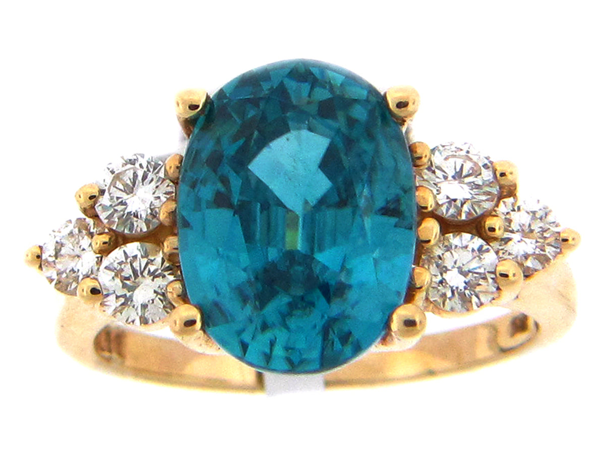 BZ & DI RING, 14KY (E), C=7.25