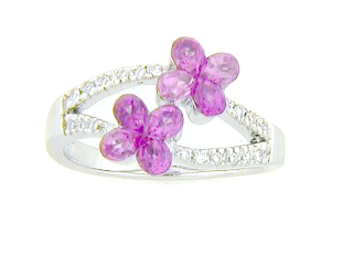 PINK SAPPHIRE & DIAMOND RING