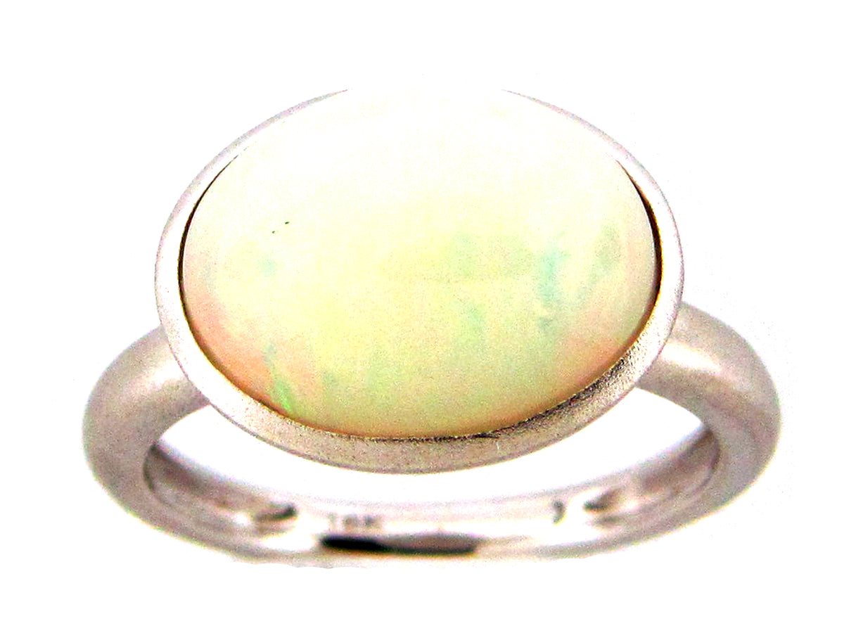OPAL RING, 18KW (O)