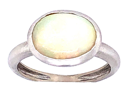 OPAL RING, 18KW (O)