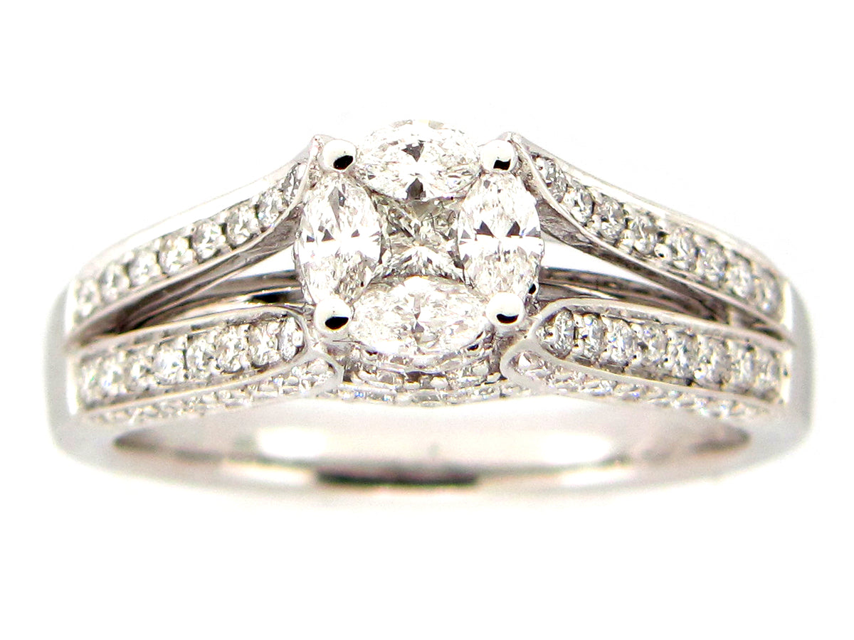 DIAMOND RING, 18KW (N)