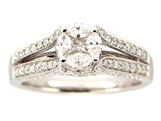 DIAMOND RING, 18KW (N)