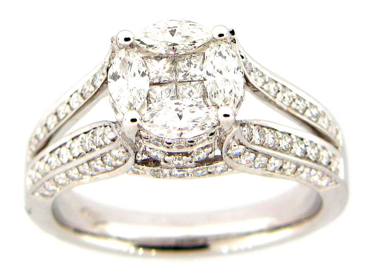 DIAMOND RING, 18KW (N)