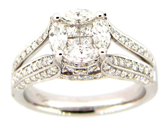 DIAMOND RING, 18KW (N)