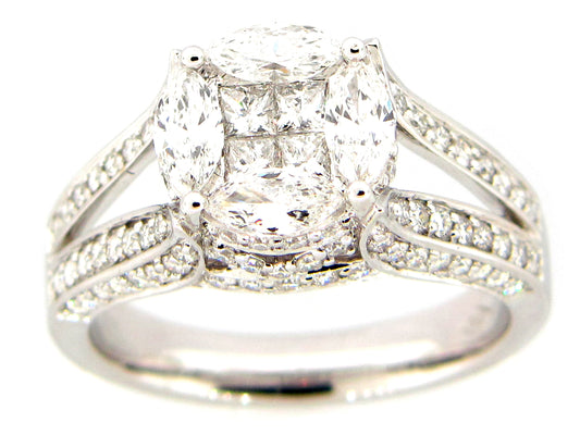DIAMOND RING, 18KW (N)