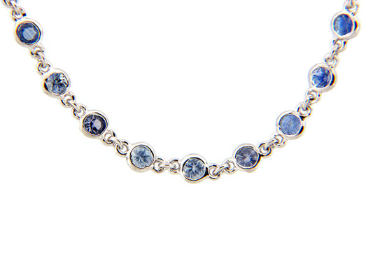 Sapphire Chain, 18"