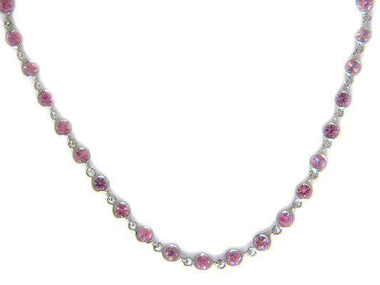 Pink Sapphire Chain, 32"