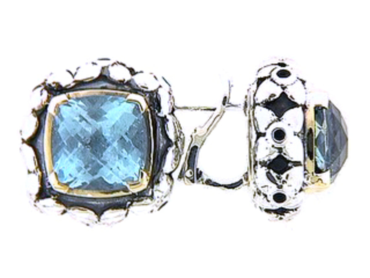 BLUE TOPAZ EARRING
