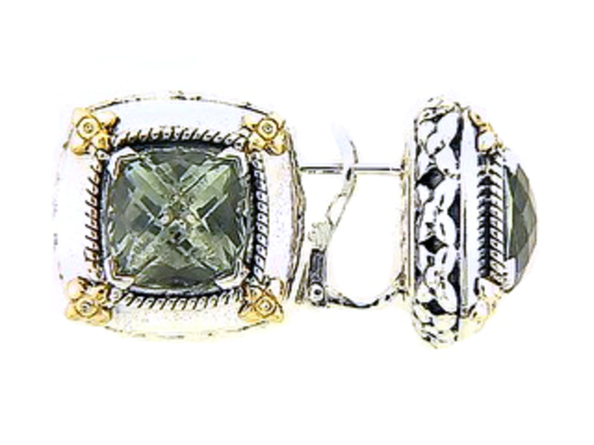 GREEN AMETHYST EARRING
