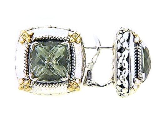 GREEN AMETHYST EARRING