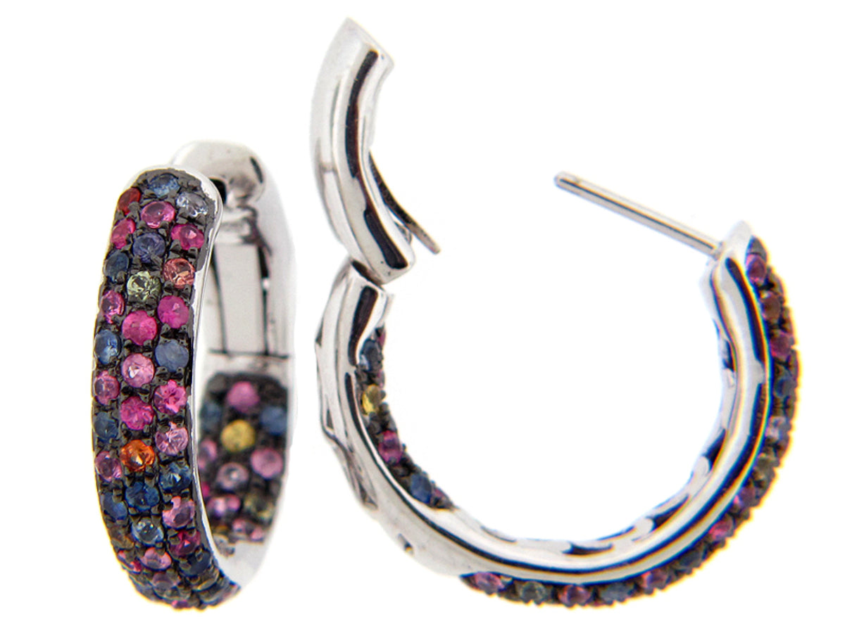 RAINBOW SAPPHIRE EARRING