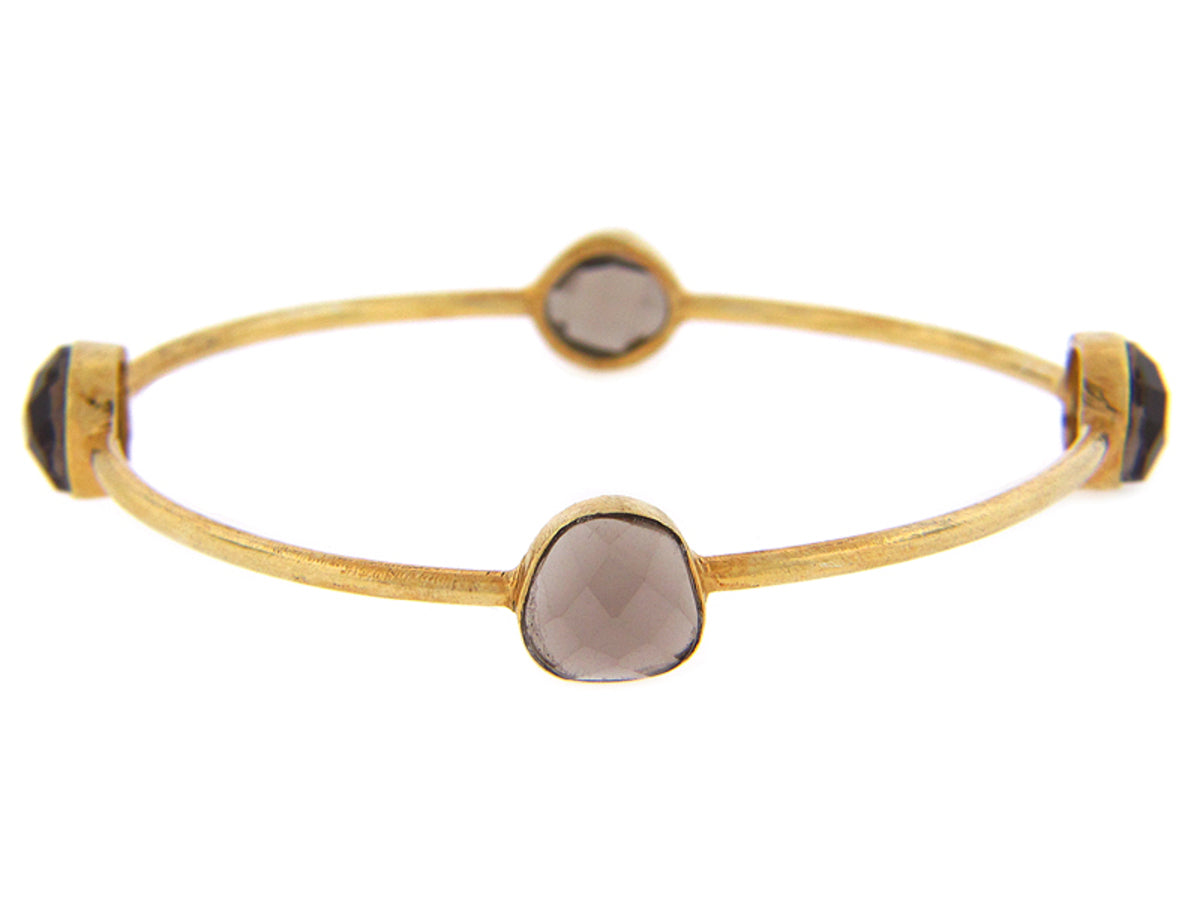 SMOKEY QUARTZ BANGLE
