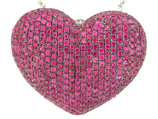PINK SAPPHIRE PENDANT, SILVER (E)