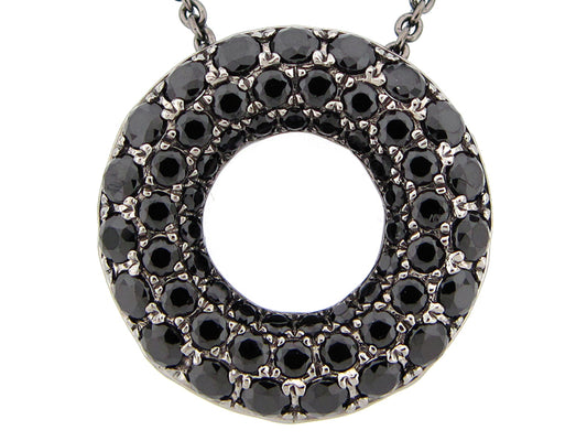 BLACK SPINEL PENDANT, BLACK FINISH