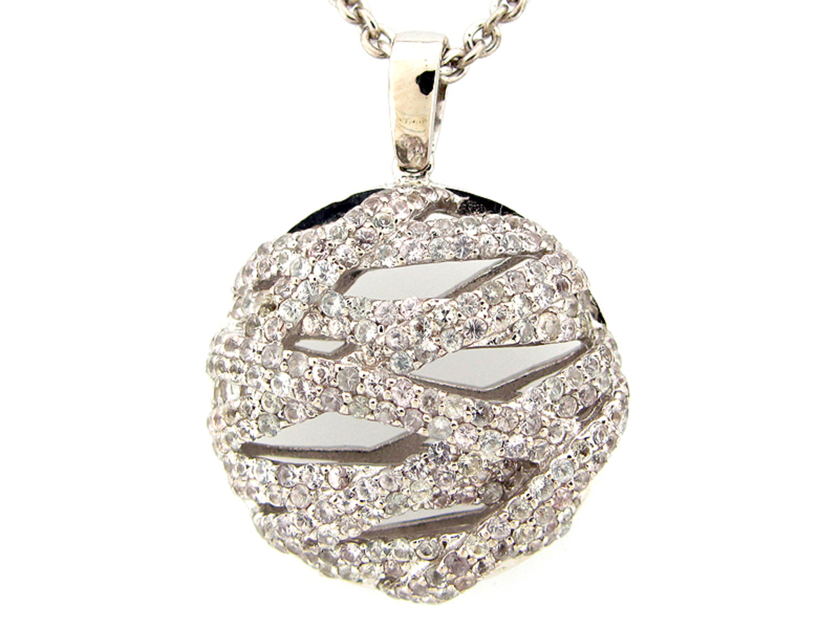 WHITE SAPPHIRE PENDANT