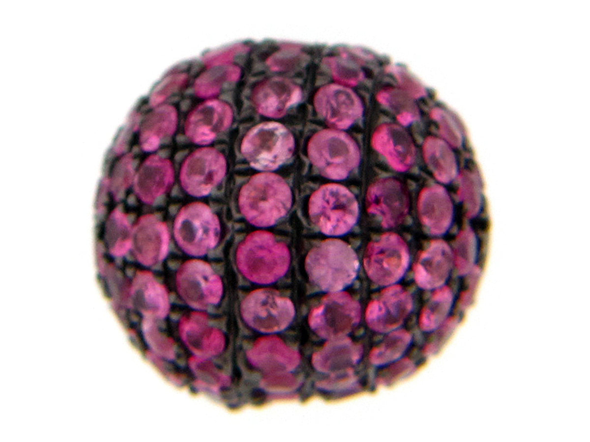 PINK SAPPHIRE PENDANT, SILVER (E)