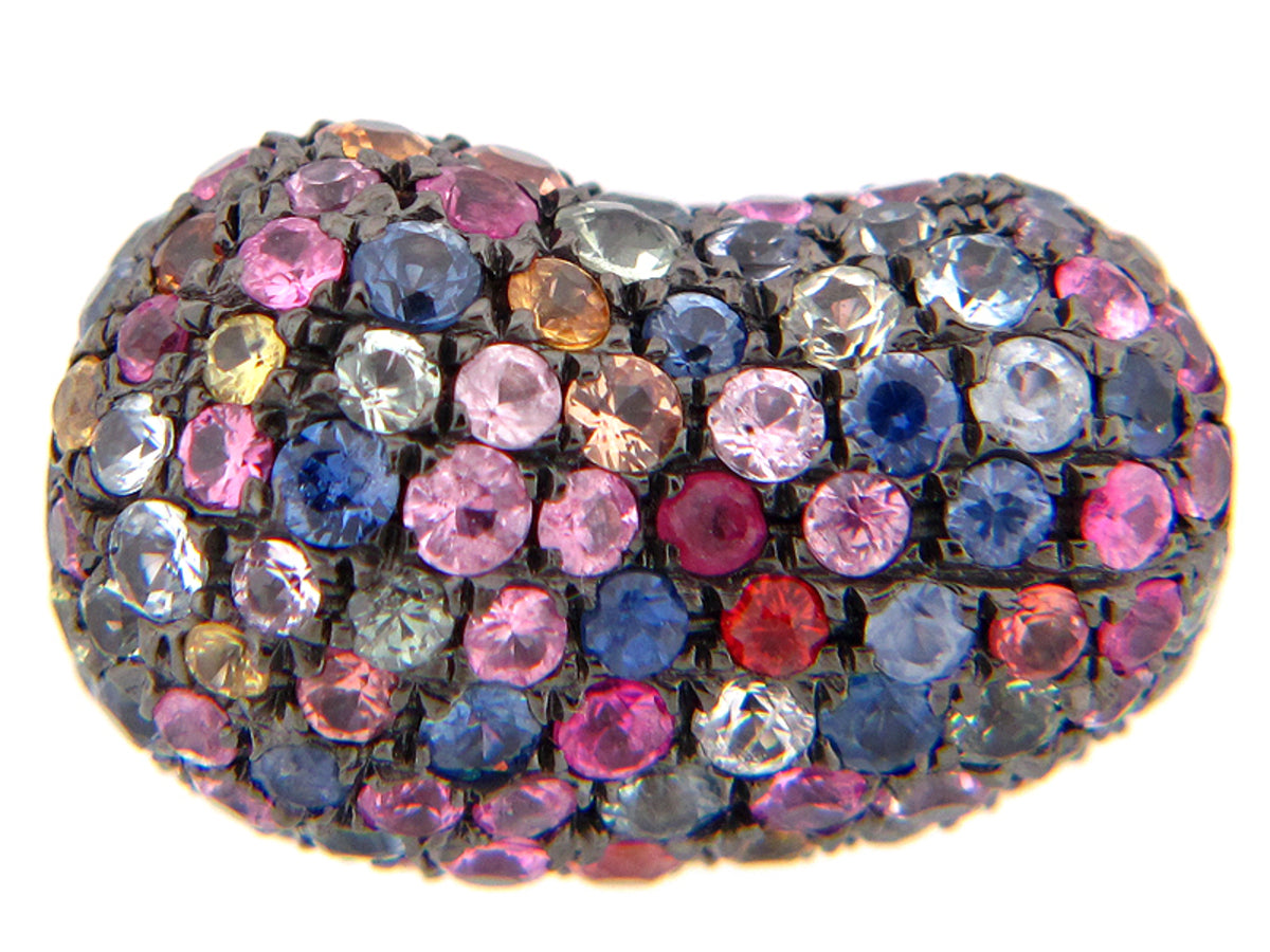 RAINBOW SAPPHIRE PENDANT, SILVER (E/U)