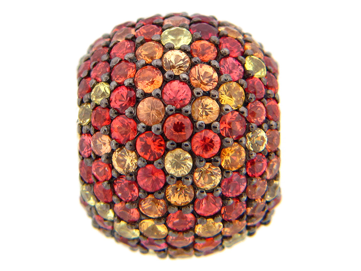 Orange Sapphire Mix Shades Pendant