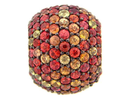 Orange Sapphire Mix Shades Pendant