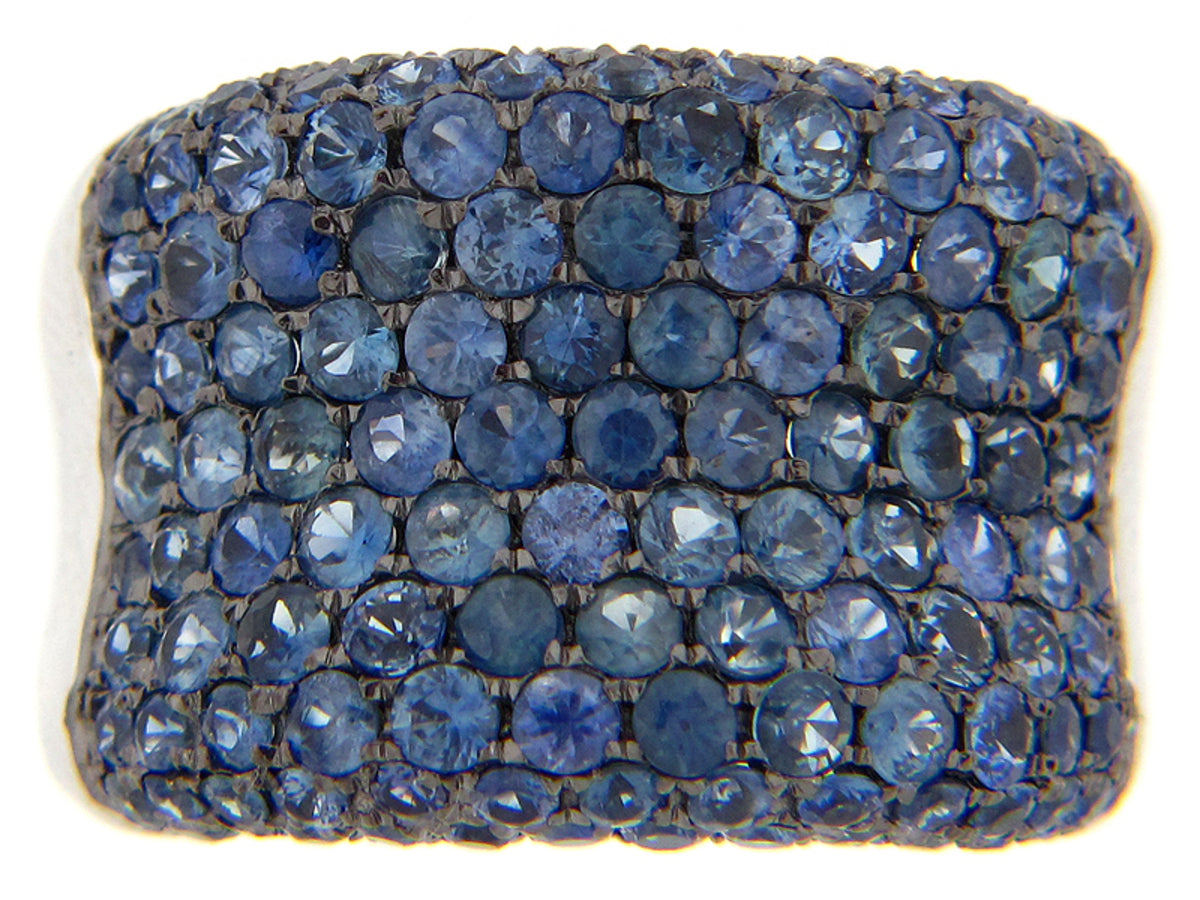 SAPPHIRE RING, SILVER (H)