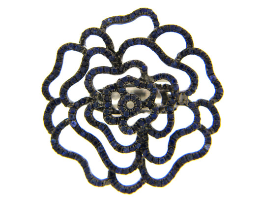 Sapphire Ring, Silver (E)
