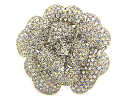 WHITE SAPPHIRE RING, SILVER (E)