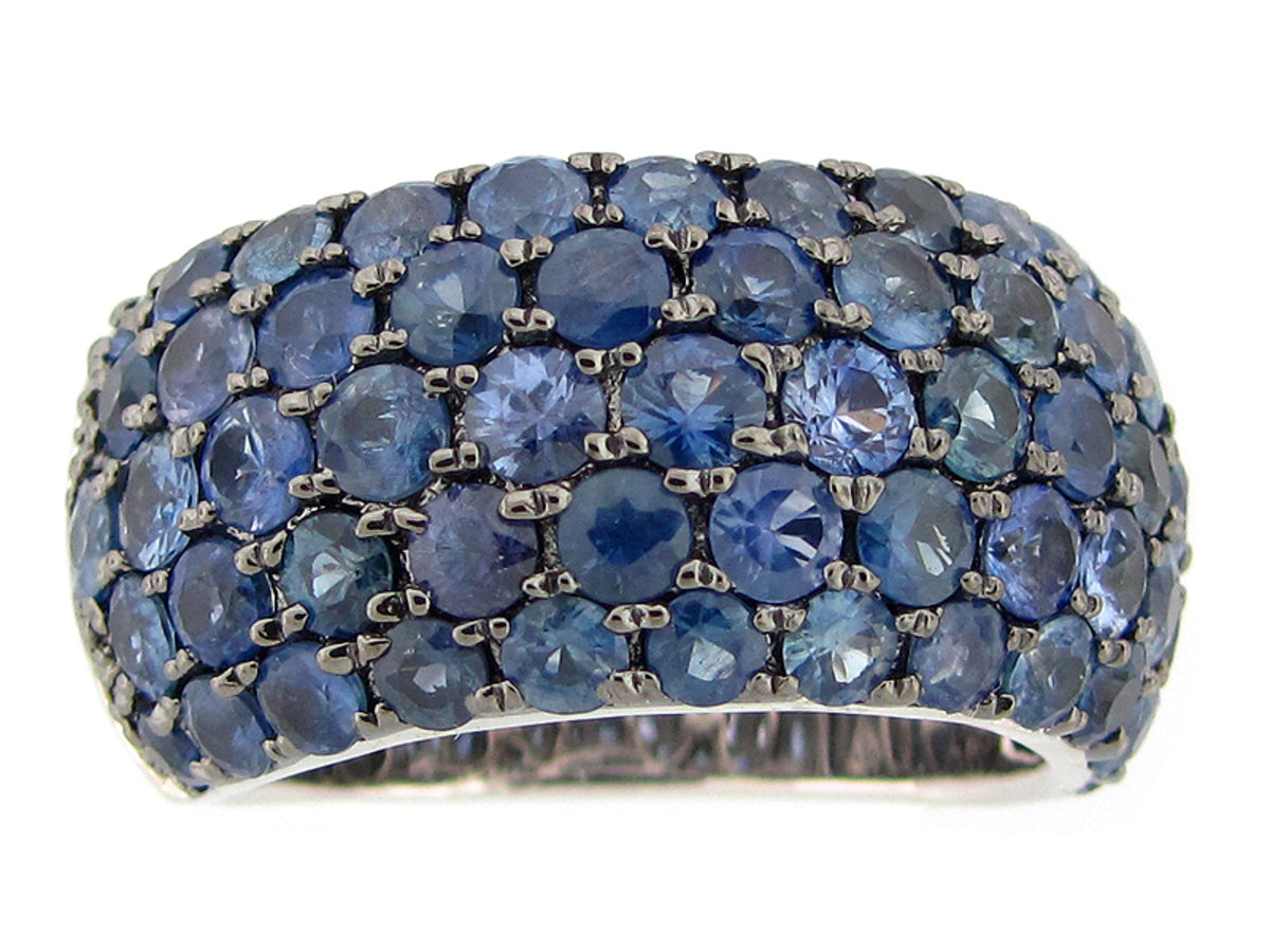 SAPPHIRE RING, SILVER (H)