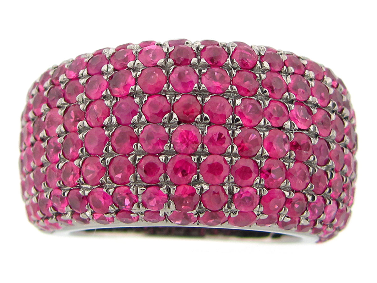 RUBY RING, SILVER (H)