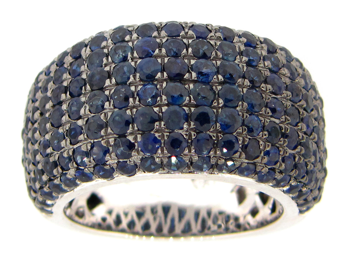 SAPPHIRE RING, SILVER (H)