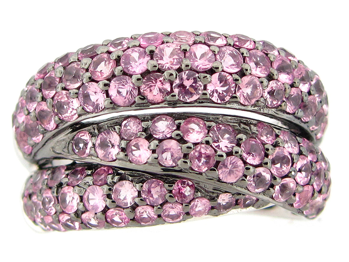 PINK SAPPHIRE RING, SILVER (H)
