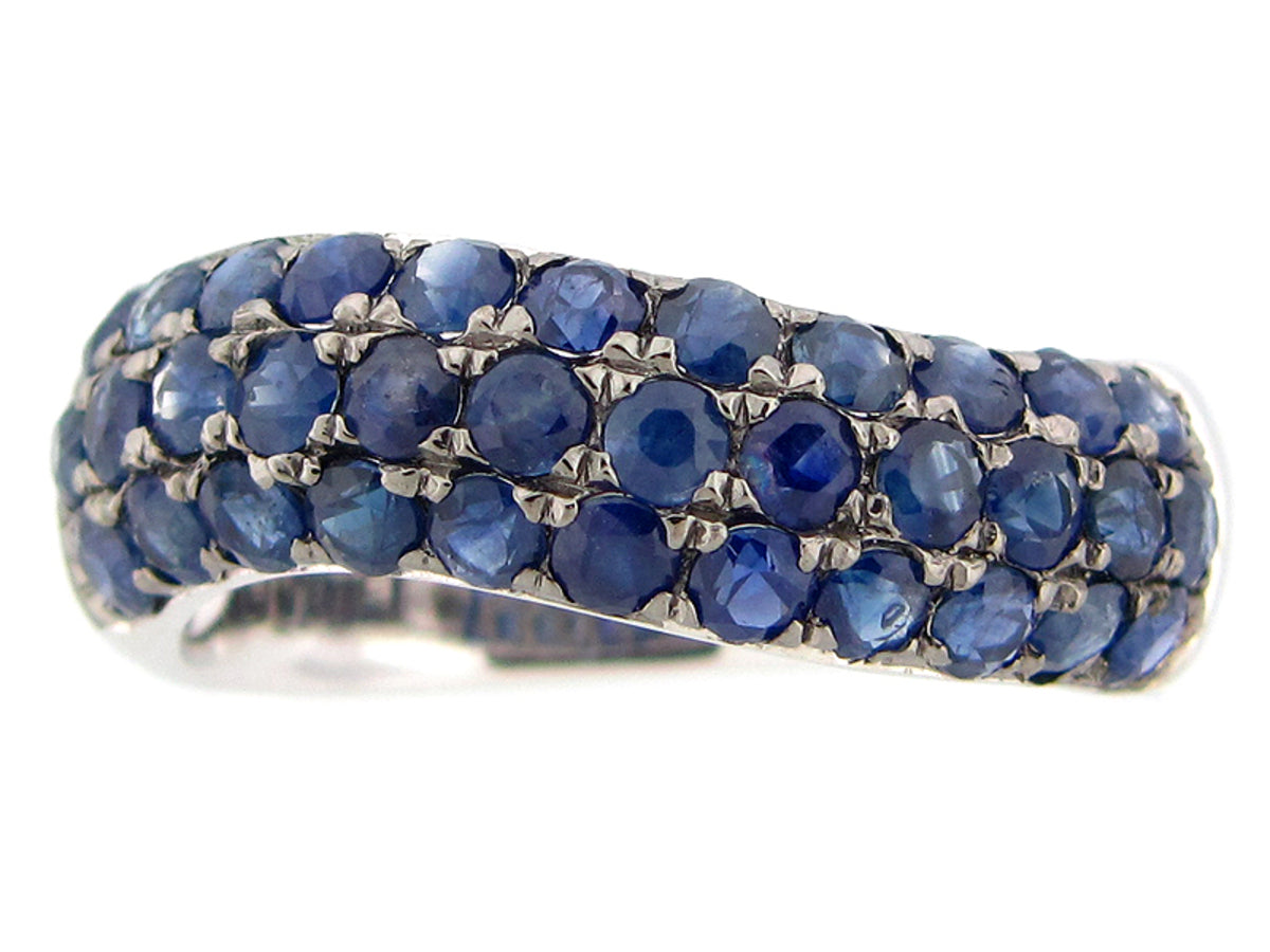 Sapphire Ring, Silver (H)