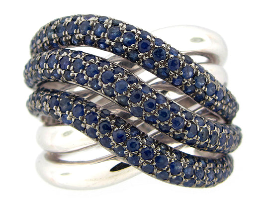 Sapphire Ring, Silver (H)